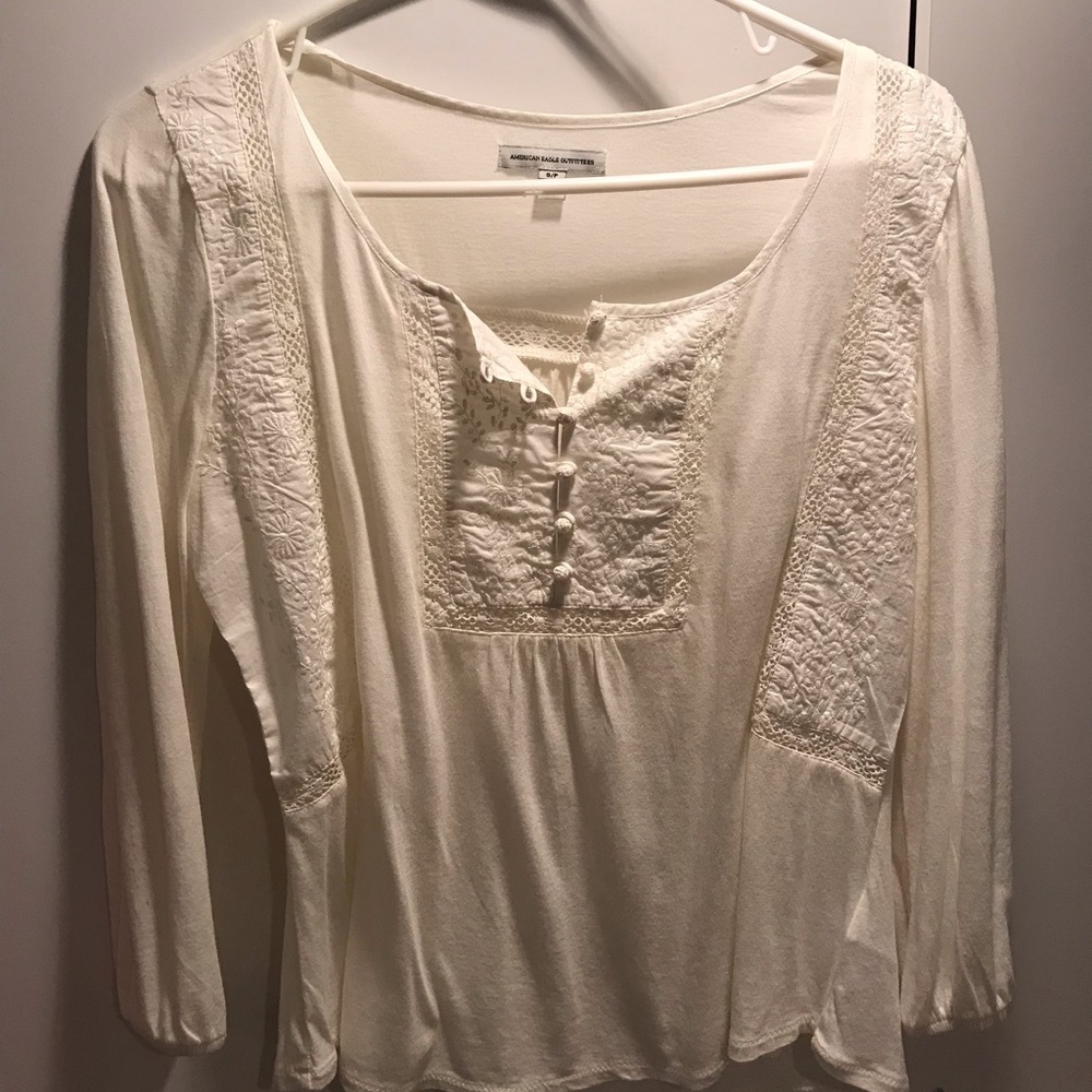 White floral shirt